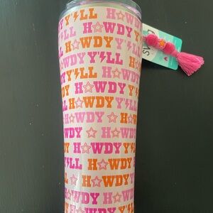Swig Life Howdy Y’all Tumbler 32 oz -Pink and Orange- NWT
